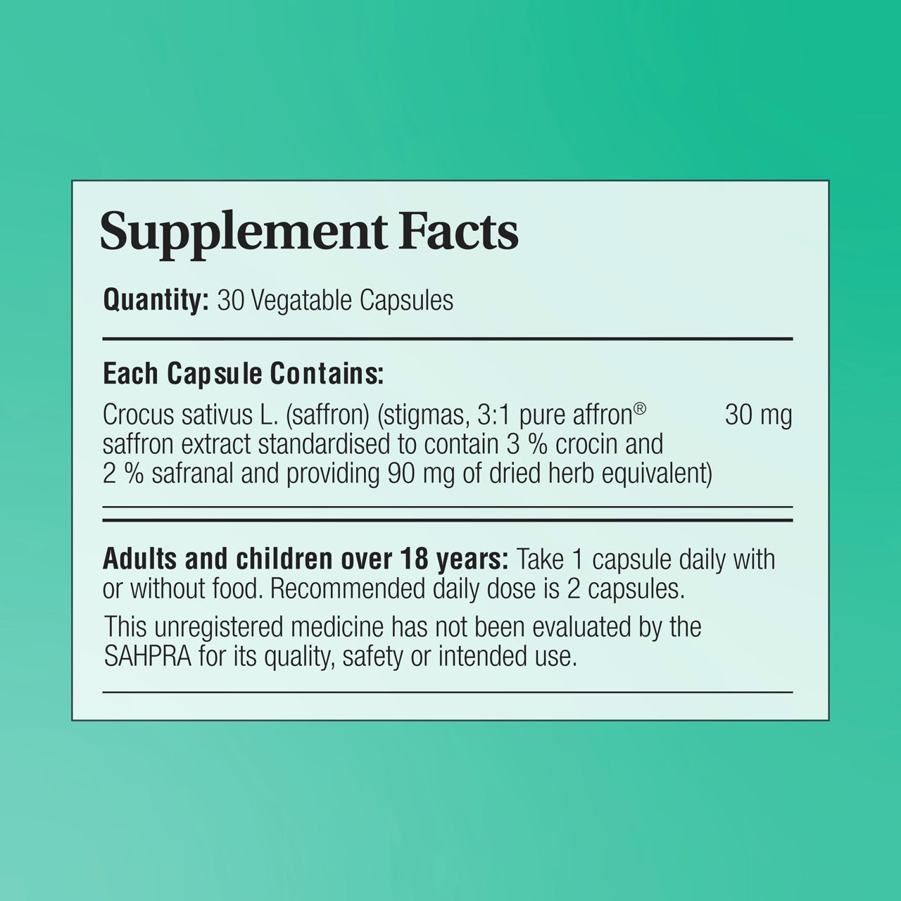 Saffron-Supplement-facts-Image