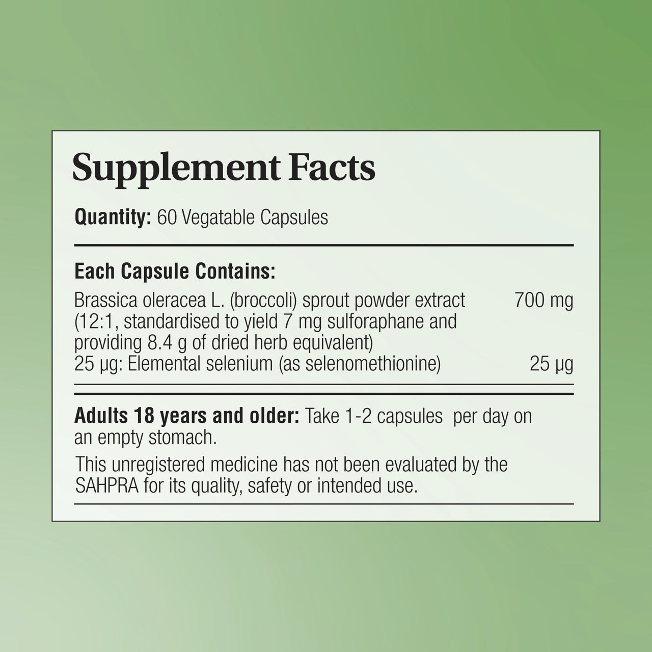 Sulforaphane-Supplement-Facts-Image