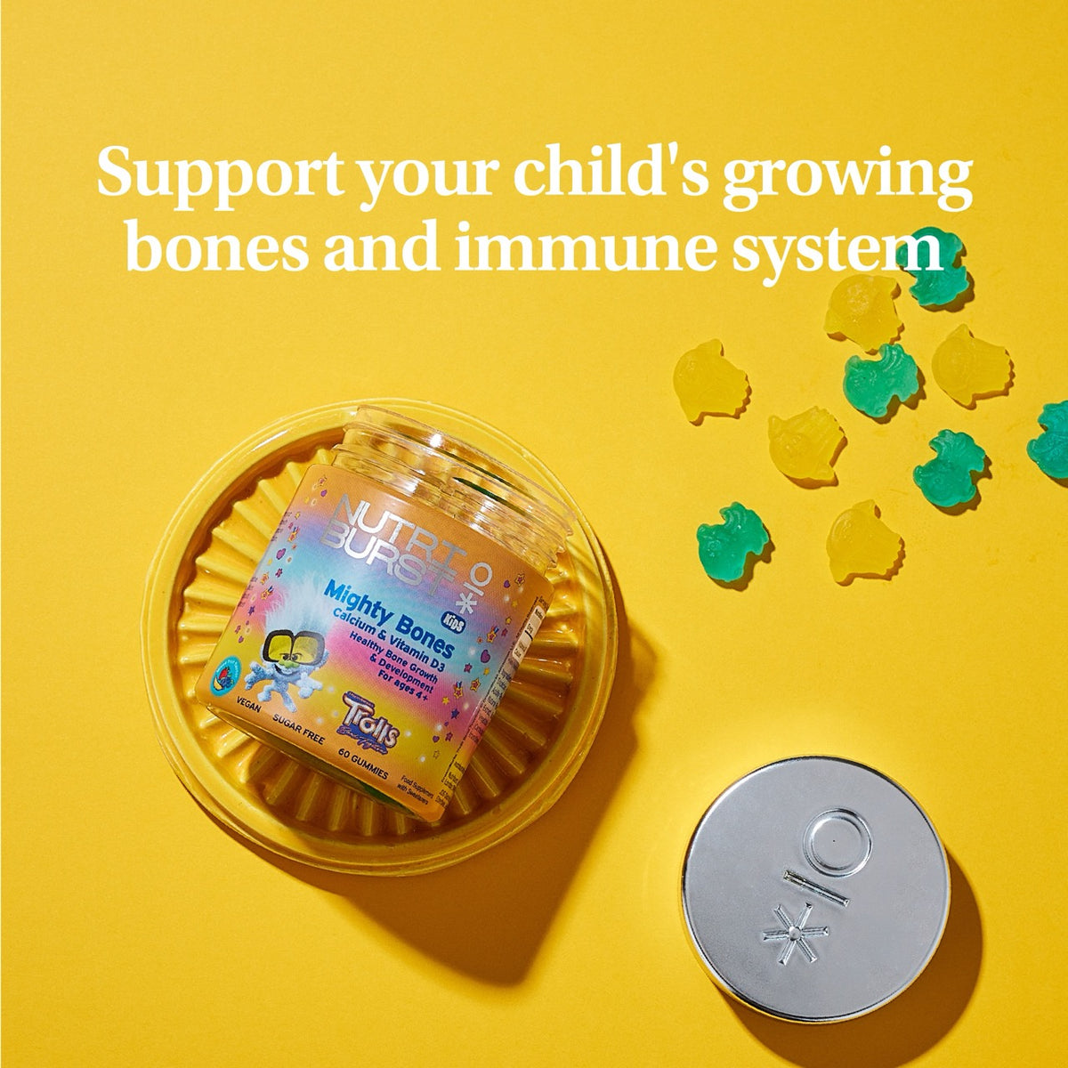 Calcium and Vitamin Gummies Mighty Bones Nutriburst Lifestyle Image