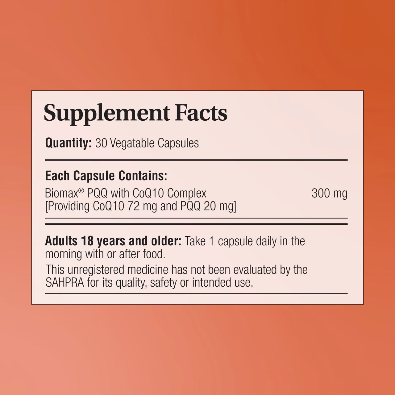 Biomax® PQQ with CoQ10