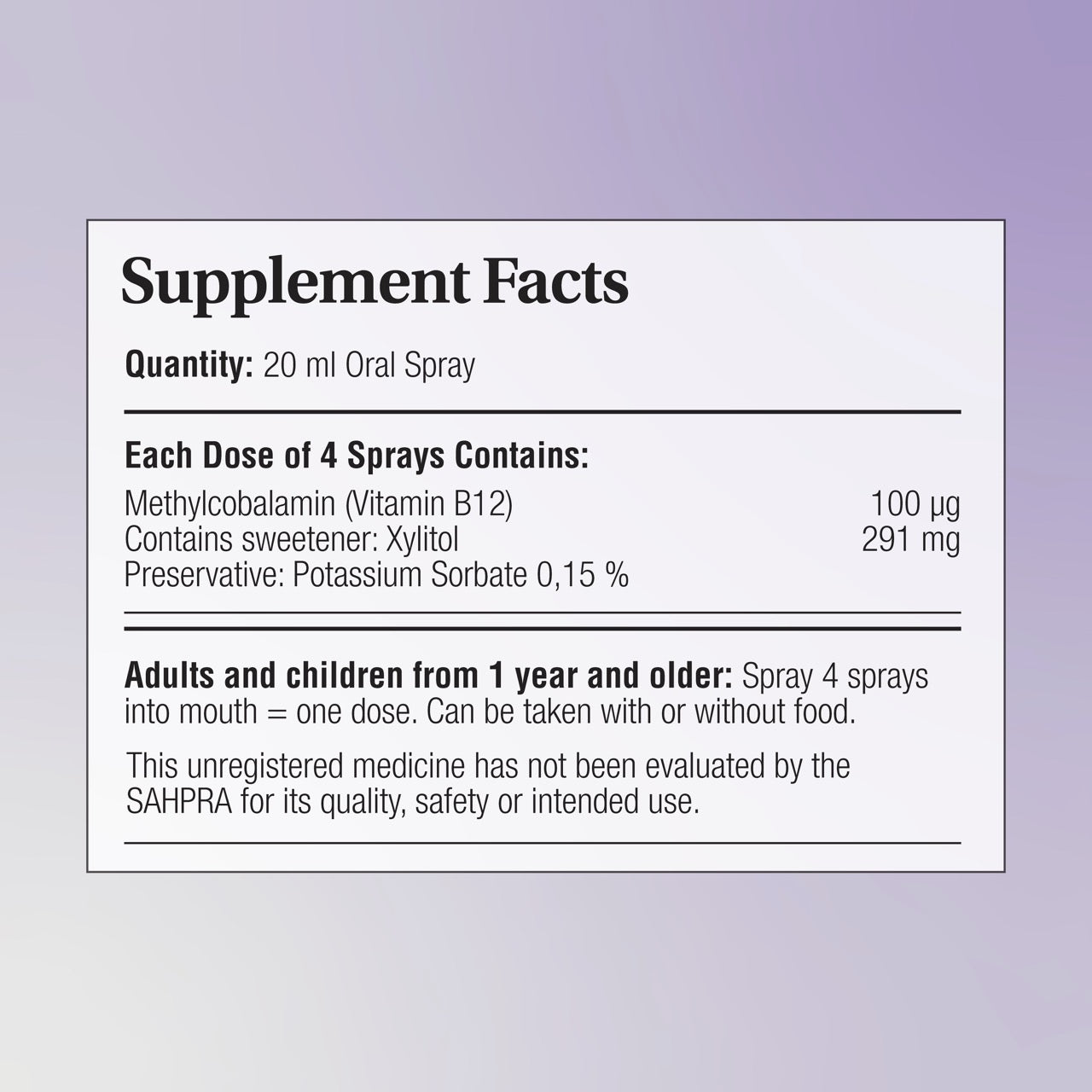 Phytomist-B12-Supplement-facts-Image