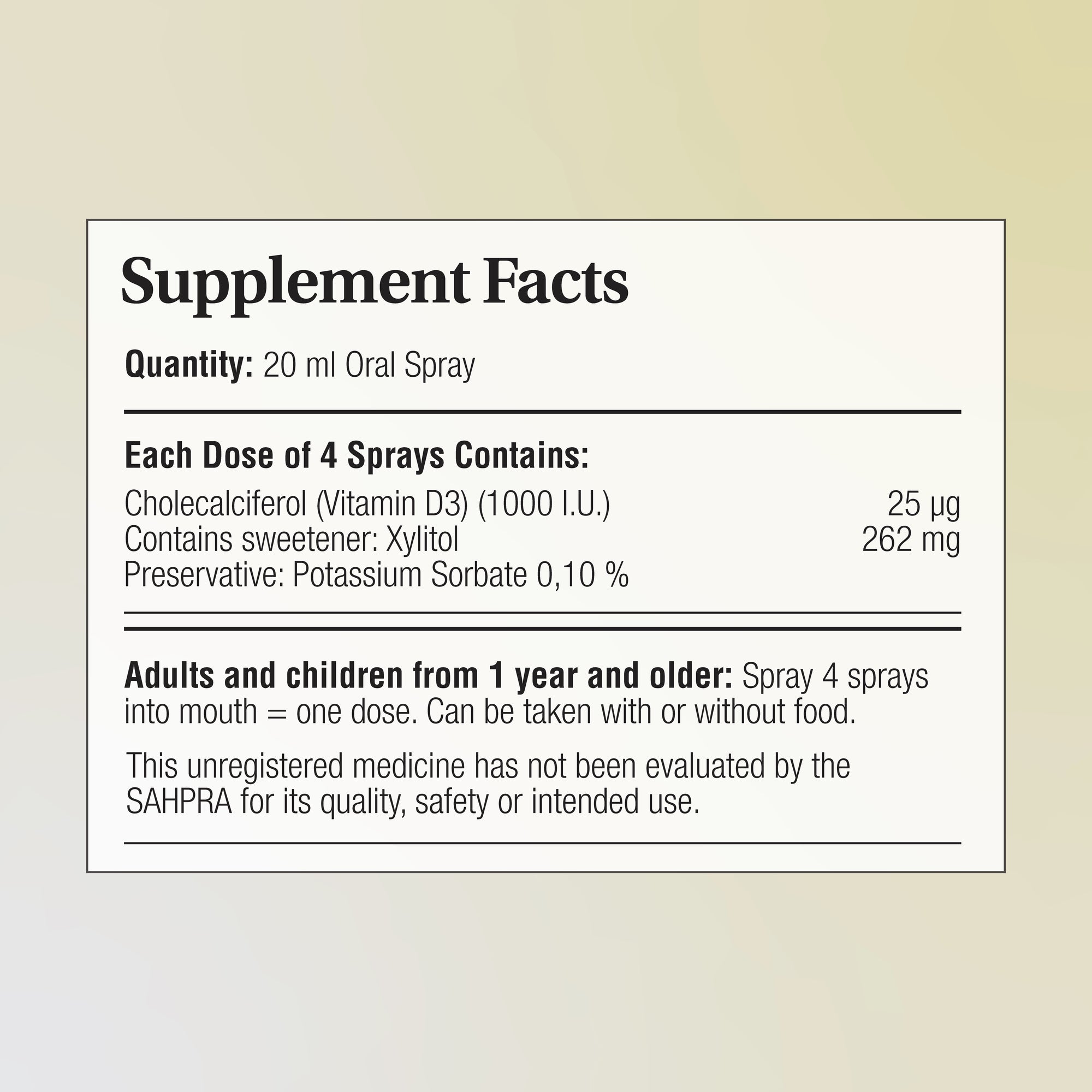 Phytomist® Vitamin D3 Oral Spray