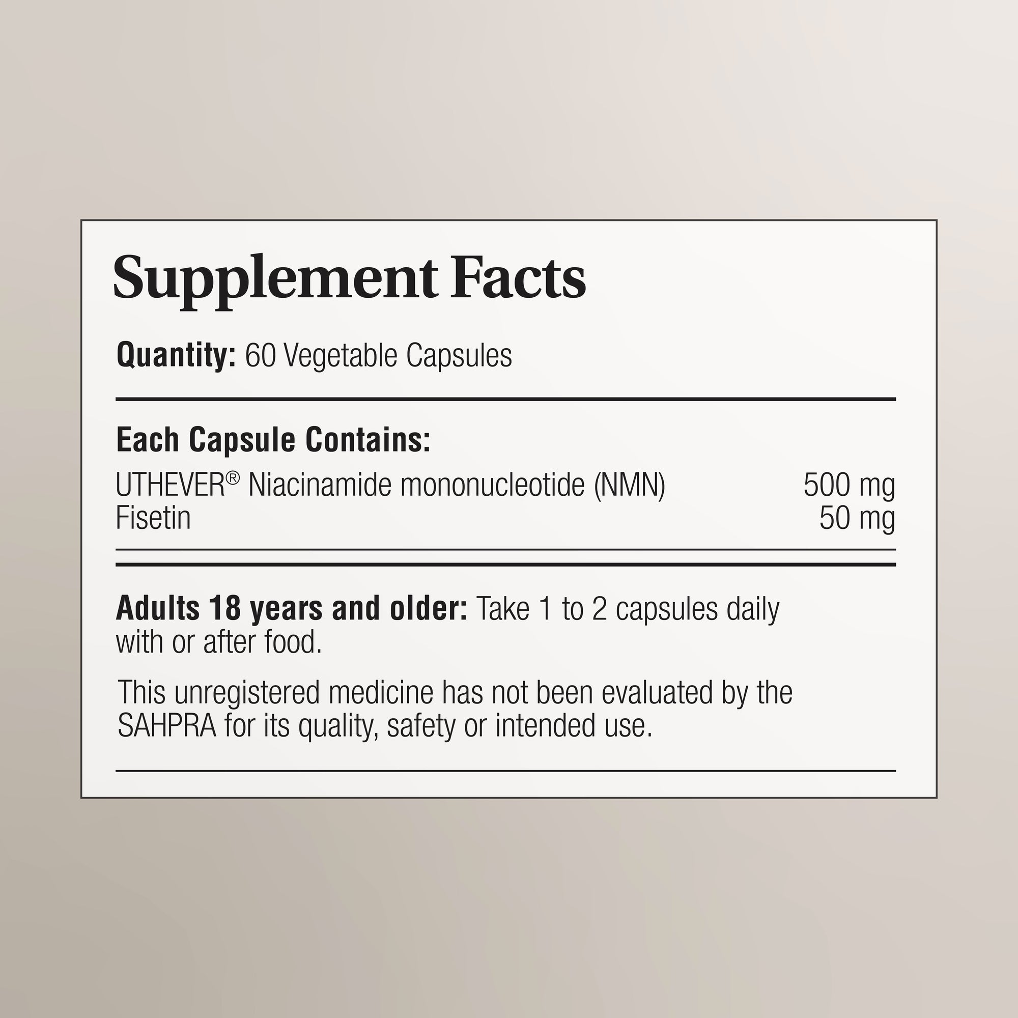 Phytopure® NMN + Fisetin ADVANCED