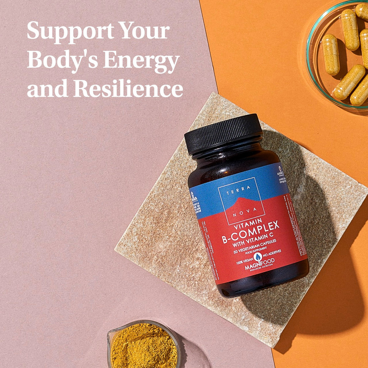 Vitamin B with Vitamin C Supplement Lifestyle Image